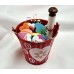 LOVE Bucket with Blank Scroll Roll-Up
